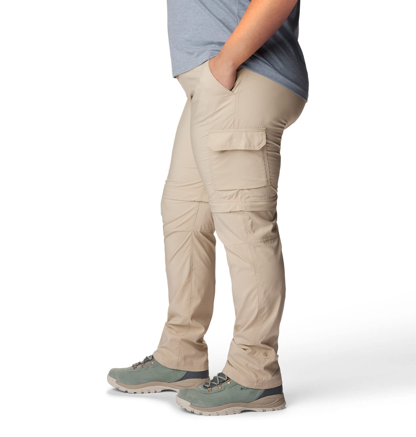 Columbia Women's Silver Ridge Utility Convertible Pant, Ancient Fossil, 4 Short