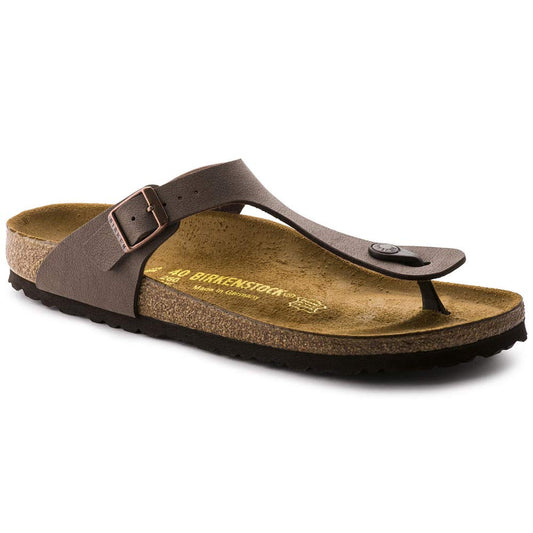 Birkenstock Unisex Gizeh BS Birko-Flor Sandals, Mocha, 6-6.5 Women/4-4.5 Men