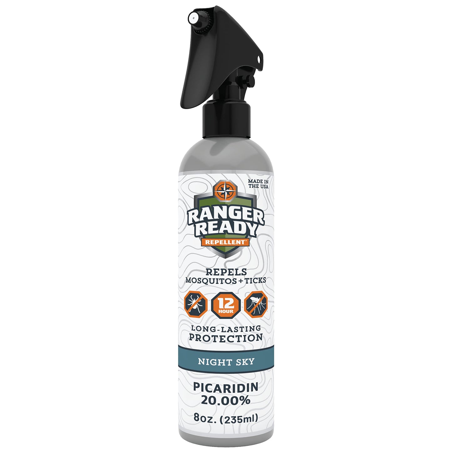 Ranger Ready Repellents Picaridin Insect Repellent & Tick Spray, Night Sky Scent Deet-Free Bug Spray (8 Oz., Pack of 1)
