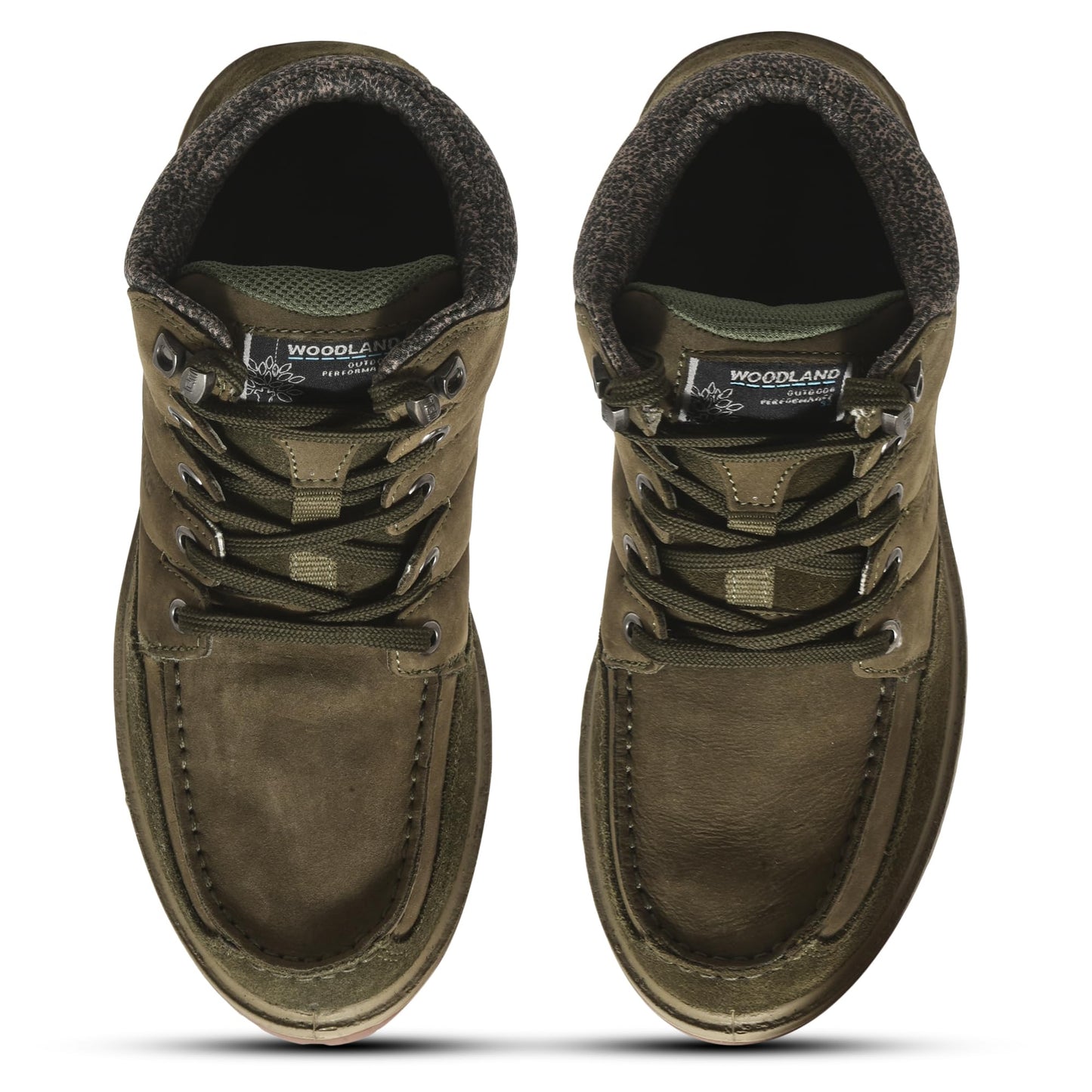 Woodland Men's Olive Green Leather Ankle Boot (GB 3452119)