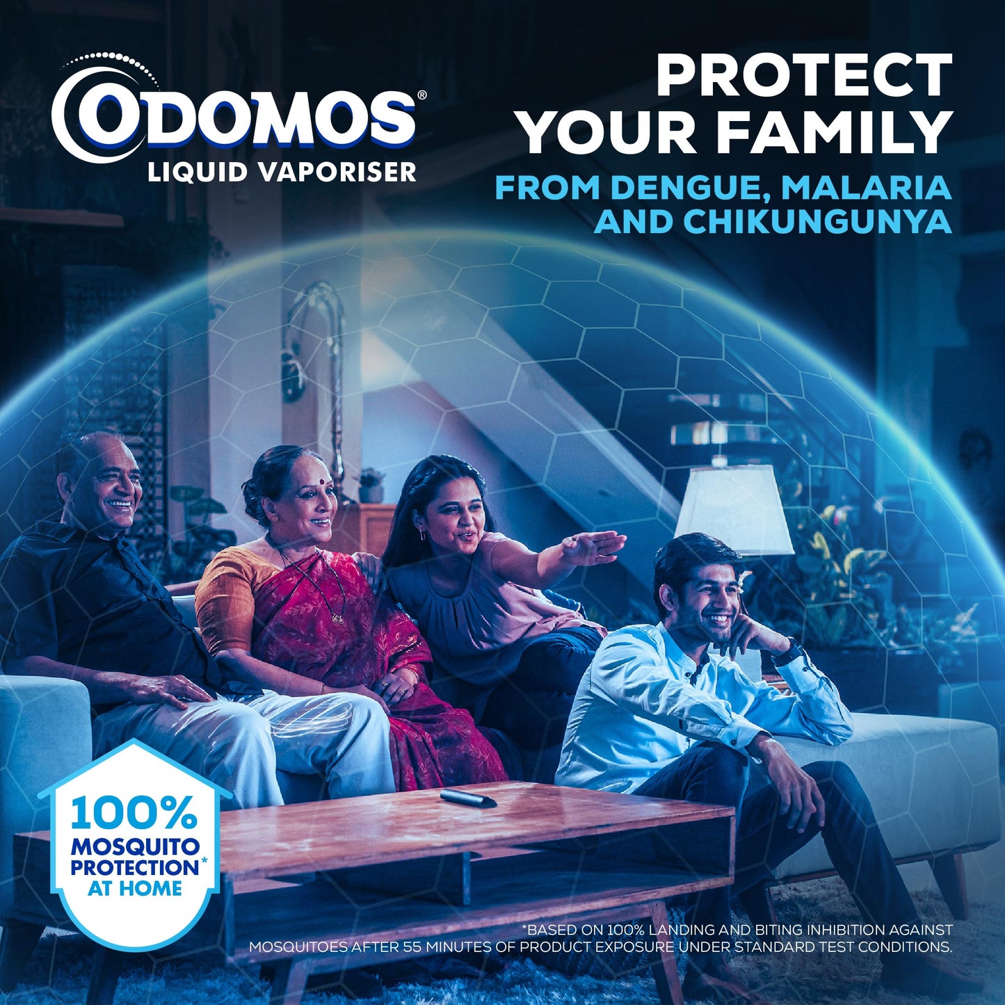 Odomos Universal Liquid Vaporiser 45ml X Pack Of 6 | Mosquito Repellent Single Refill | 100% Protection| Fits All Machines | Protects Dengue, Malaria & Chikungunya Mosquitoes |