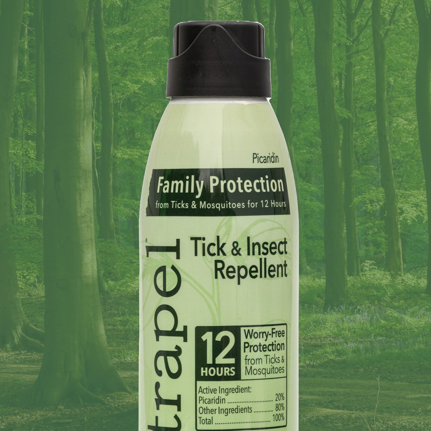 Natrapel Tick & Insect Repellent Eco-Spray - Bug Spray with 20% Picaridin - Family Protection Against Mosquitoes, Ticks & More - Up to 12 Hours of Protection - 6 oz (2 Pack)