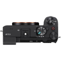 Sony Alpha 7C II Mirrorless Full-Frame Interchangeable Lens Camera (ILCE-7CM2/B) + 64GB SF-G Tough Card + Bag + Card Reader + Flex Tripod + Cleaning Kit