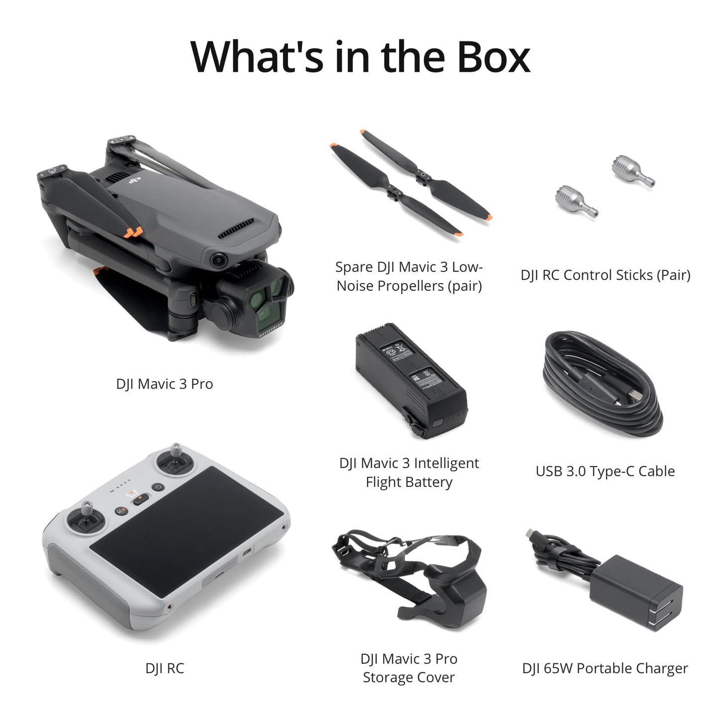 DJI Mavic 3 Pro with DJI RC, Flagship Triple-Camera Drone with 4/3 CMOS Hasselblad camera, 43-Min Flight Time, 15km HD Video Transmission, FAA Remote ID Compliant, 4K Camera Drone for Adults