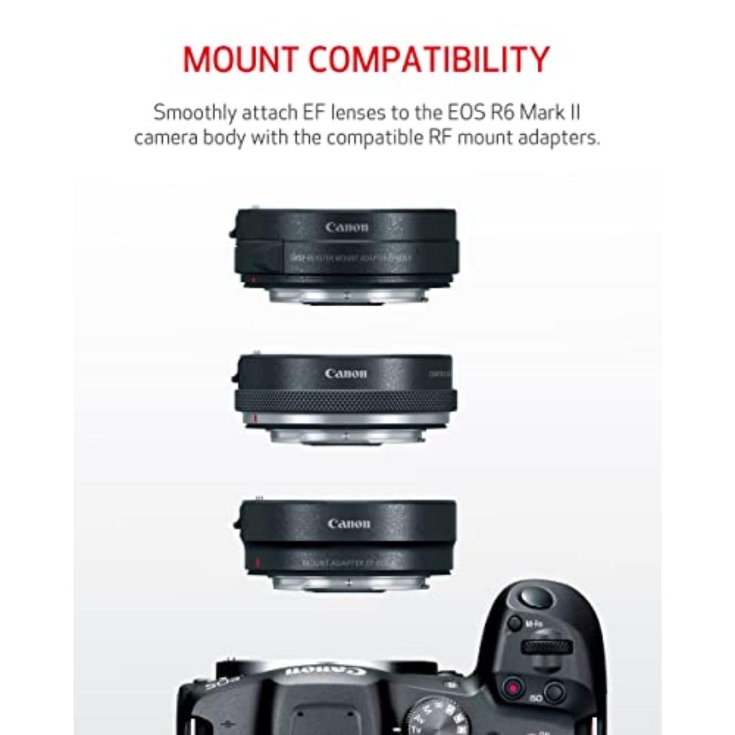 Canon EOS R6 Mark II Mirrorless Camera RF24-105mm F4-7.1 is STM Lens Kit, Full-Frame Hybrid Camera, 24.2 Megapixel CMOS Sensor, Photo and Video Capabilities, Black