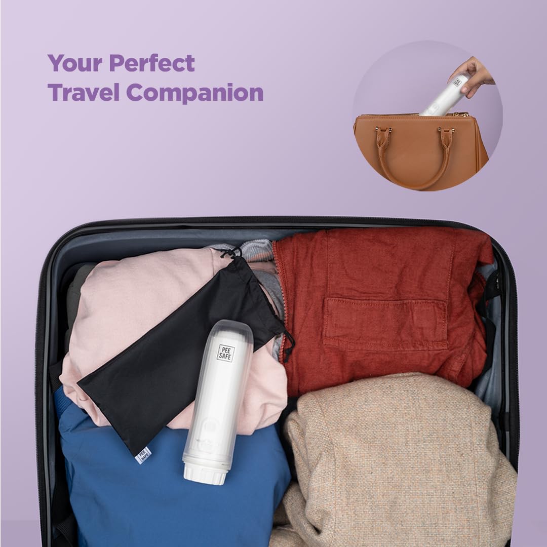 PEESAFE Portable Jet Spray For Travel With Adjustable Nozzle & High Low Spray Mode | Travel-Friendly Handheld Bidet Spray | Travel & Toilet Essentials | Easy To Use | [ Battery Operated ]