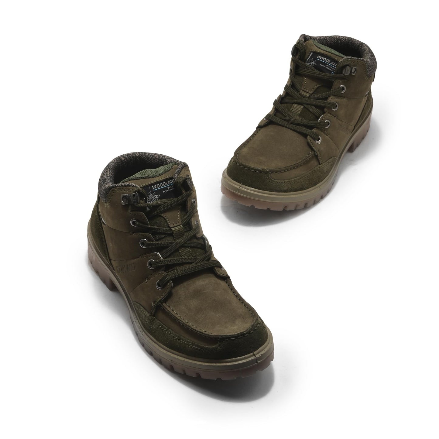 Woodland Men's Olive Green Leather Ankle Boot (GB 3452119)